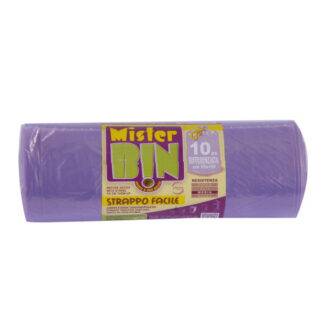 SACCO IMM.LEGACCI VIOLA   70x110 g 30 Pz 10 MR.BIN MB70110V20 SACCHI IMMONDIZIA            C MISTER BIN