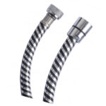 FLESSIBILE DOCCE PVC SILVER NERO/CROMO 150 1427SILNC150 FLESSIBILI DOCCE             F GOPLAST