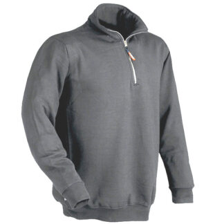 FELPA ZIP CORTA GRIGIO L               VERENA ISSA 04820/80 INDUMENTI LAVORO             F ISSA