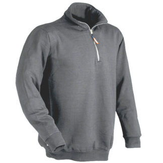 FELPA ZIP CORTA GRIGIO M               VERENA ISSA 04820/80 INDUMENTI LAVORO             F ISSA