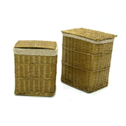 CESTONE VIMINI RETTANGOLARE NOCE CHIARO   Set Pz.2 1917150000 CESTE VIMINI                 C VACCHETTI