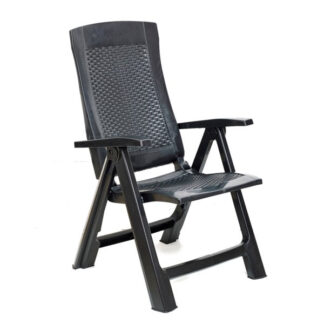 POLTRONA RESINA PIEGH.GOLD ANTRACITE     PROGARDEN GOL040AN ARREDO GIARDINO PROGARDEN    C PROGARDEN
