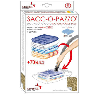 SACCO ABITI SOTTOVUOTO Pz 2       40x 60 LAVATELLI 524 CUSTODIE ABITI               C LAVATELLI