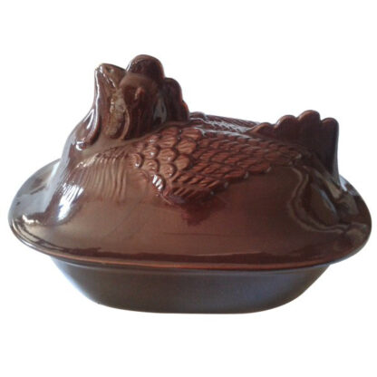 CUOCI POLLO COPERCHIO         cm 38x21 BRUNA COLI' PR31BR-38 PENTOLE TERRACOTTA           C COLI