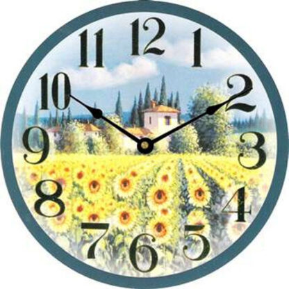 OROLOGIO MURO CAMPO DI GIRASOLI         cm 30 XTRA KLB8-W1356 OROLOGI SVEGLIE              C XTRA