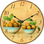 OROLOGIO MURO CESTI DI LIMONI           cm 30 XTRA KLB23-W6354 OROLOGI SVEGLIE              C XTRA