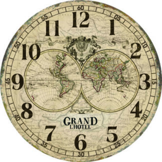 OROLOGIO MURO CARTA GEOGRAFICA          cm 30 XTRA KLM770 (66) OROLOGI SVEGLIE              C XTRA