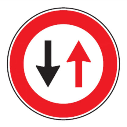 CARTELLO STRADALE SENSO ALT DARE PRECEDENZA    D&B 3210041F41 SEGNALETICA                  F DB