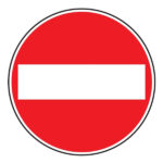 CARTELLO STRADALE SENSO VIETATO                D&B 3210041F47 SEGNALETICA                  F DB