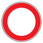 CARTELLO STRADALE DIVIETO DI TRANSITO          D&B 3210041F46 SEGNALETICA                  F DB