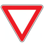 CARTELLO STRADALE DARE PRECEDENZA               3G 001900011 106 36 SEGNALETICA                  F 3G