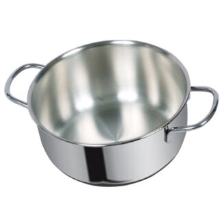CASSERUOLA INOX 2 MANICI     cm 12 DUNE METALSOMMA 305/12 PENTOLE ACCIAIO METALSOMMA   C METALSOMMA