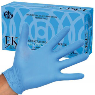 GUANTI NITRILE EKO ZERO POWDER FREE Pz 100 L EKOZEROPW8 - L GUANTI LAVORO                F GARDENING