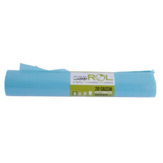SACCO IMM.BAGNO AZZURRO   50x 60 g 11 Pz 20 MR.BIN ECOROL001 SACCHI IMMONDIZIA            C MISTER BIN
