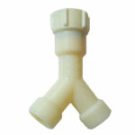 RACCORDO TUBO CARICO 3 VIE  F3/4" x M3/4" SIROFLEX 1010/5 GOMME LAVATRICI              F SIROFLEX