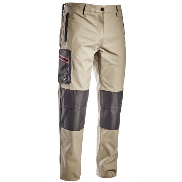 PANTALONE COTONE BEIGE M STRETCH ISO DIADORA 170058-25070/M INDUMENTI LAVORO F DIADORA