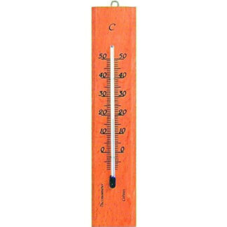 TERMOMETRO LEGNO RETT. NATURALE      101404 MOLLER 101404 TERMOMETRI                   C MOLLER