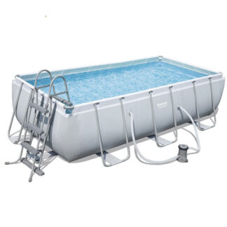 PISCINA RETT. STEEL FILTRO 2D  404x201 h 100 BESTW 56441 PISCINE FUORI TERRA BESTWAY  C BESTWAY
