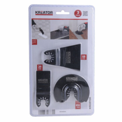 LAME MULTIUTENSILI Set Pz. 3               KREATOR KRT990040 LEVIGATRICI ORBITALI         F KREATOR