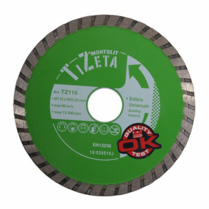 DISCO DIAMANTATO CC 115 EDILIZIA          MONTOLIT TZ115 DISCHI DIAMANTATI            F MONTOLIT