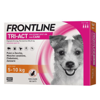 ANTIPARASSITARIO TRI-ACT CANI PICC. Pz 3 FRONTLINE 140861-VFR50-S 5-10 kg *ANTIPARASSITARI FRONTLINE   C FRONTLINE