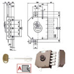 SERRATURA SIC.TRIPLICE SX DM         20520 MOTTURA 20520VSDMX MOTTURA SERR.LEGNO APPLICARE S MOTTURA