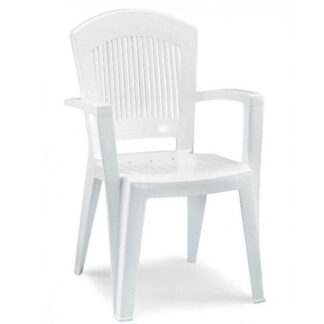SEDIA RESINA BRACC.SUPERELEGANT BIANCA   1900 SCAB 1900 ARREDO GIARDINO SCAB         C SCAB