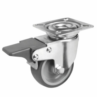 RUOTA GOMMA PG FRENO   40x18             388200 TR 388200 RUOTE INDUSTRIALI            F TELLURE ROTA
