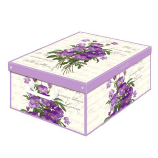 SCATOLA COMPONIBILE VIOLETTE  39x50 h 24 LAVATELLI 660VI SCATOLE GUARDAROBA           C LAVATELLI