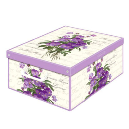 SCATOLA COMPONIBILE VIOLETTE  39x50 h 24 LAVATELLI 660VI SCATOLE GUARDAROBA           C LAVATELLI