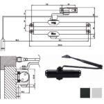 CHIUDIPORTA AERODINAMICO ARGENTO         IS20 ISEO 371100003 ISEO CHIUDIPORTA             S ISEO