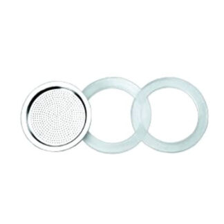 GUARNIZIONI Pz 2 + FILTRO ACCIAIO   Tz   2 FOREVER 121340 CAFFETTIERE                  C FOREVER