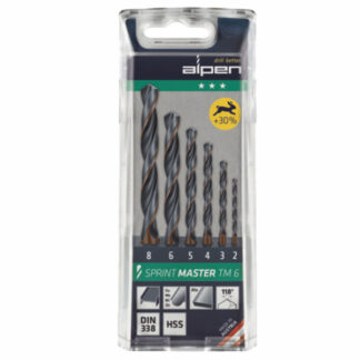 PUNTE HSS SPRINT MASTER Sr Pz  6 mm 2/ 8 618 ALPEN 811122100 PUNTE ELICOIDALI SERIE       F ALPEN