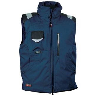 GILET POLIESTERE NAVY/NERO 48          POLAR COFRA V013-0-02.Z48 INDUMENTI LAVORO             F COFRA