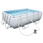 PISCINA RETT. STEEL FILTRO 1C  282x196 h  84 BESTW 56629 PISCINE FUORI TERRA BESTWAY  C BESTWAY