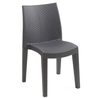 SEDIA RESINA LADY ANTRACITE              PROGARDEN 01498AN ARREDO GIARDINO PROGARDEN    C PROGARDEN