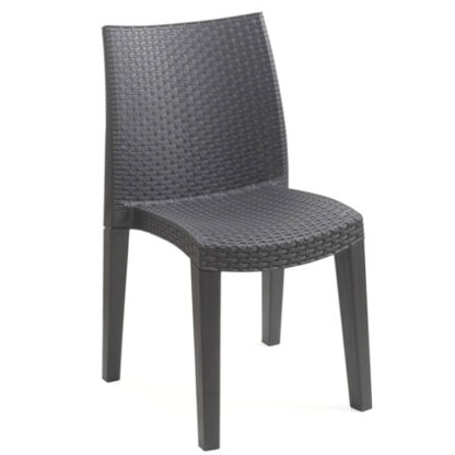 SEDIA RESINA LADY ANTRACITE              PROGARDEN 01498AN ARREDO GIARDINO PROGARDEN    C PROGARDEN