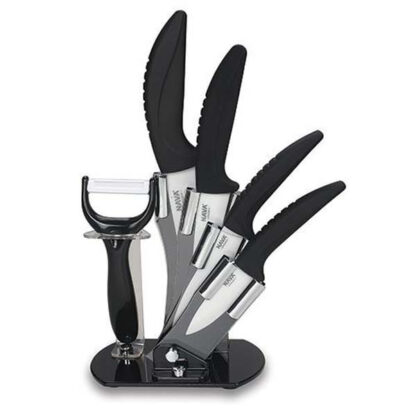 CEPPO COLTELLI CERAMICA NERO             Pz 5 NAVA 10-054-100 COLTELLI CUCINA              C NAVA