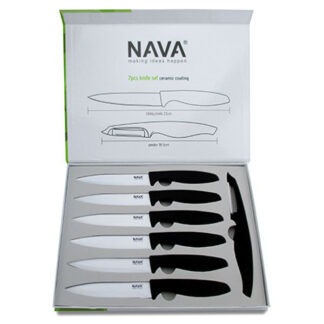 COLTELLI CERAMICATI                  Set Pz 7 NAVA 10-058-145 COLTELLI CUCINA              C NAVA
