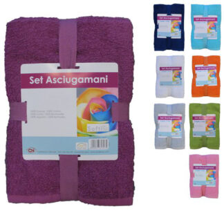 ASCIUGAMANI BAGNO OSPITE+VISO GIOVE       Pz 4 O&N A00026SZ00CRT/S ACCESSORI BAGNO VARI         C O&N
