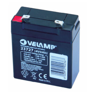 BATTERIA LAMPADE DOOMSTER V 4,0 Ah 3        VELAMP 23727 LAMPADE PORTATILI            F VELAMP