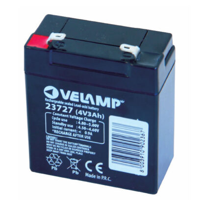 BATTERIA LAMPADE DOOMSTER V 4,0 Ah 3        VELAMP 23727 LAMPADE PORTATILI            F VELAMP