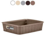 CESTINO ELEGANCE BIANCO     cm 20x14 h  6 STEFANPL 30900 CESTINI PORTAOGGETTI         C STEFANPLAST