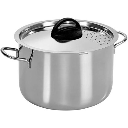 CUOCISCOLA COPERCHIO 18/10     cm 22     BARAZZONI 42014802280 PENTOLE ACCIAIO BARAZZONI    C BARAZZONI