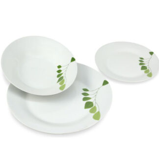 SERVIZIO PIATTI PORCELLANA FOGLIA       Pz 18 XTRA 106318A G830 PIATTI PORCELLANA            C XTRA