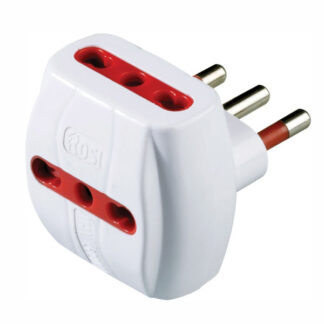 ADATTATORE TRIPLO SICUREZZA 10A+T    BIANCO   ROSI RS78041T SPINE E ADATTATORI EL        F ROSI