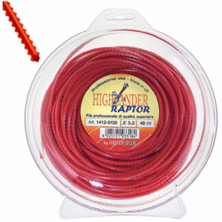 FILO NYLON SEGHETTATO   mm 3,0 m 24     HIGHLANDER 1411-0130 DECESPUGLIATORI E ACCESSORI  F ARNOPLAST