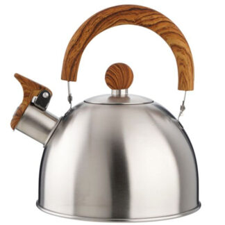 BOLLITORE INOX FISCHIO MANICO LEGNO      l 2,5 EVA 013773 BOLLITORI                    C EVA
