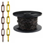 CATENA QUADRA BRONZATA           mm 2,70 m 20 AREF CF027LN1020Z00B CATENE DECORATIVE            F AREF