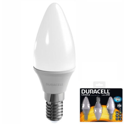 LAMPADA LED OLIVA E14 W 3,8 2700K    Pz 3 DURACELL C70TLED3DU LAMPADINE                    F DURACELL LIGHTING